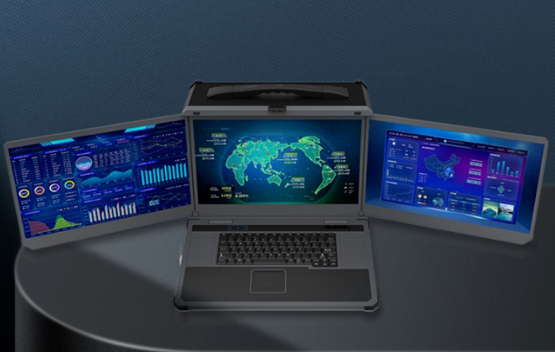 珠海三屏式筆記本推薦:17.3英寸4網口工業電腦DTG-D177-WW480MA