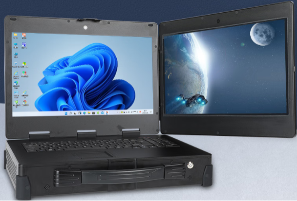 加固筆記本雙屏展開：同步/異步雙顯示模式移動計算解決方案